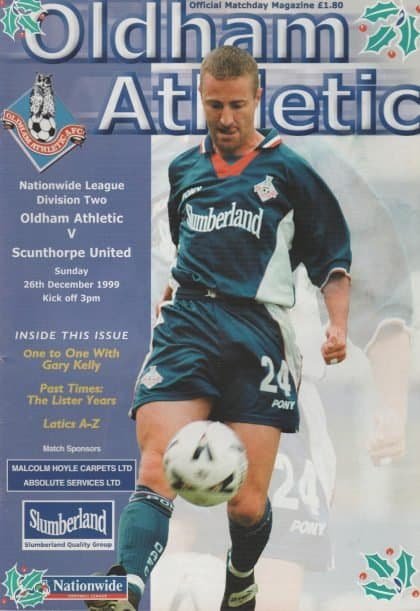 Oldham Athletic v Scunthorpe United 26-Dec-1999