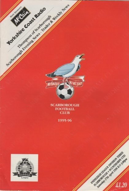 Scarborough v Scunthorpe United  27-Apr-1996