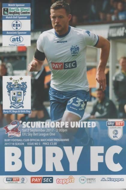 Bury v Scunthorpe United  02-Sep-2017