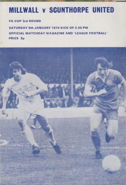 Millwall v Scunthorpe United 05-Jan-1974