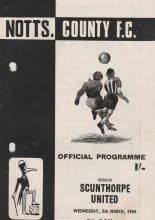 Notts County v Scunthorpe United 05-Mar-1969