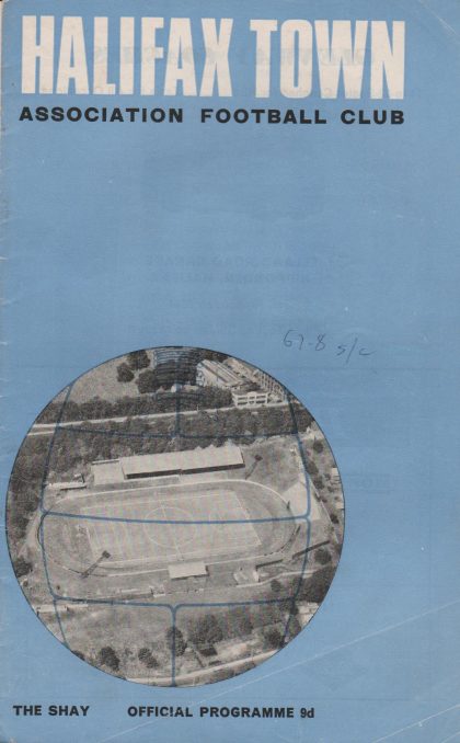 Halifax Town v Scunthorpe United 06-Jan-1968