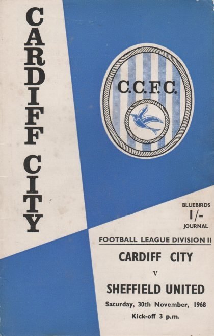 Cardiff City v Sheffield United 30-Nov-1968