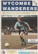 Wycombe Wanderers v Slough Town 09-Mar-1991