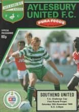 Aylesbury United v Southend United 18-Nov-1989