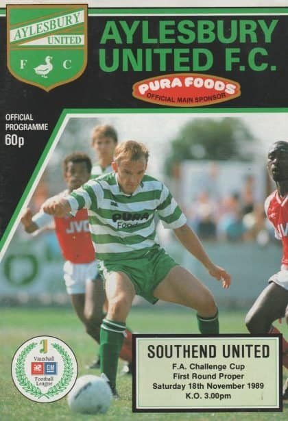 Aylesbury United v Southend United 18-Nov-1989