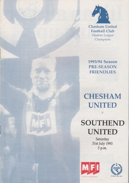 Chesham United v Southend United  31-Jul-1993