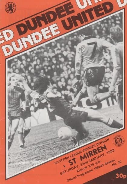Dundee United v St Mirren 22-Jan-1983