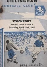 Gillingham v Stockport County 22-Apr-1961