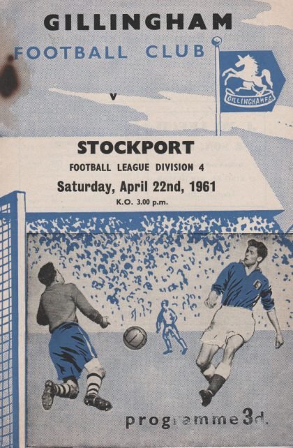 Gillingham v Stockport County 22-Apr-1961