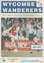 Wycombe Wanderers v Sutton United 15-Dec-1990