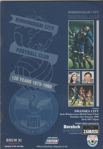 Birmingham City v Swansea City 31-Jan-1995
