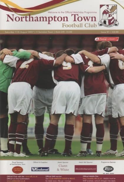 Northampton Town v Swindon Town  11-Aug-2007