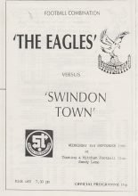Crystal Palace Reserves v Swindon Town Reserves 03-Sep-1986