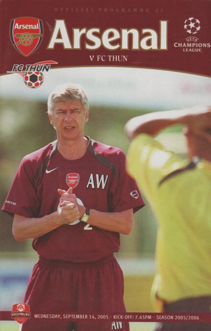 Arsenal v Thun  14-Sep-2005