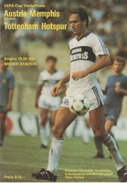 Austria Memphis v Tottenham Hotspur 21-Mar-1984