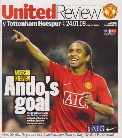 Manchester United v Tottenham Hotspur 24-Jan-2009