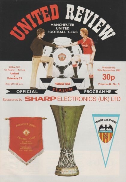 Manchester United v Valencia 15-Sep-1982