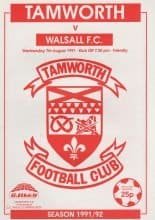Tamworth v Walsall  07-Aug-1991