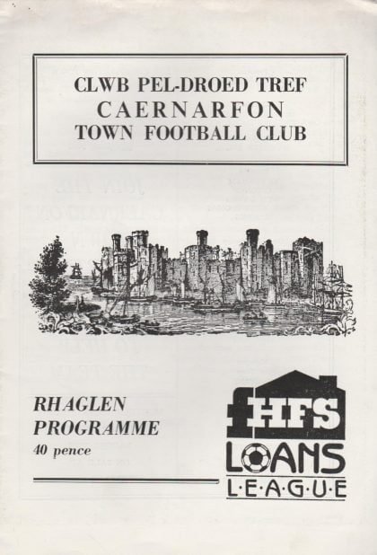Caernarfon Town v Warrington Town  22-Aug-1990