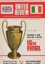 Manchester United v Waterford 02-Oct-1968