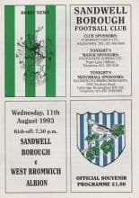 Sandwell Borough v West Bromwich Albion   11-Aug-1993