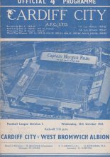 Cardiff City v West Bromwich Albion  18-Oct-1961