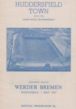 Huddersfield Town v Werder Bremen  03-May-1967
