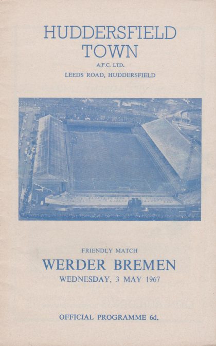 Huddersfield Town v Werder Bremen  03-May-1967