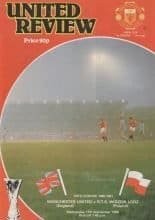 Manchester United v Widzew Lodz 17-Sep-1980