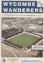 Wycombe Wanderers v Wokingham Town 13-Oct-1990