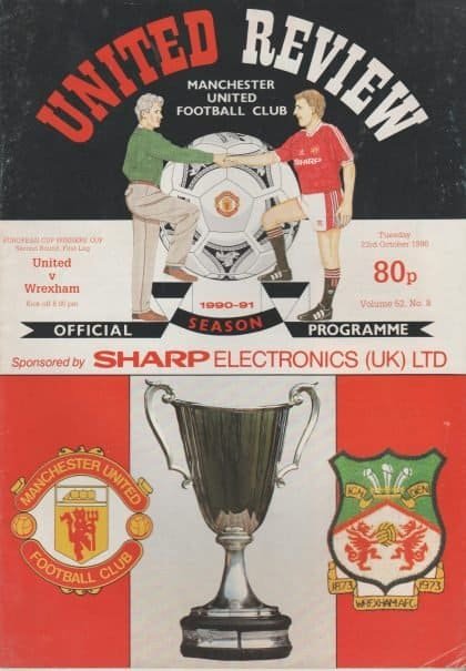 Manchester United v Wrexham 23-Oct-1990
