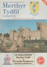 Merthyr Tydfil v Wycombe Wanderers 10-Feb-1990