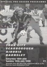 York City Tournament - York City, Scarborough, Barnsley and Airdrieonians   18/19-Jul-1998