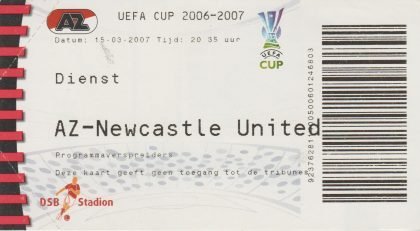 AZ 67 Alkmaar v Newcastle United   15-Mar-2007