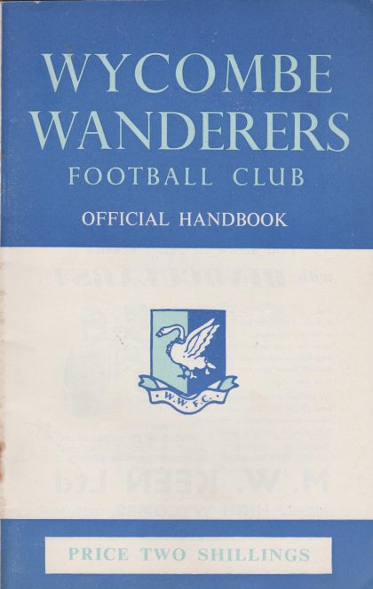 Wycombe Wanderers Official Handbook 1957-58