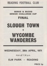 Slough Town v Wycombe Wanderers  28-Apr-1971