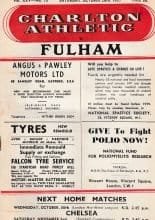 Charlton Athletic v Fulham 26-Oct-1957