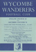 England Amateur XI v Southern Counties XI   31-Jan-1966