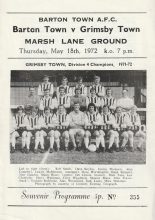 Barton Town v Grimsby Town  18-May-1972