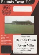 Raunds Town v Aston Villa 16-Aug-2000