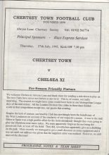 Chertsey Town v Chelsea XI  27-Jul-1995