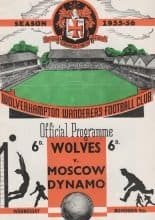 Wolverhampton Wanderers v Moscow Dynamo 09-Nov-1955