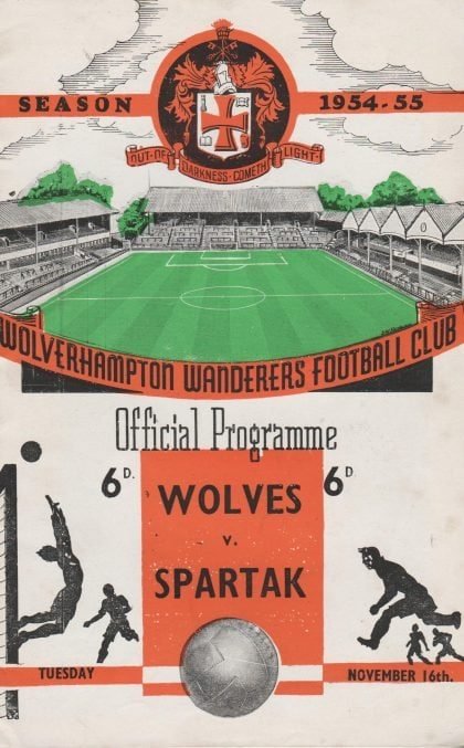 Wolverhampton Wanderers v Spartak Moscow 16-Nov-1954