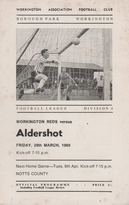 Workington v Aldershot 23-Mar-1969