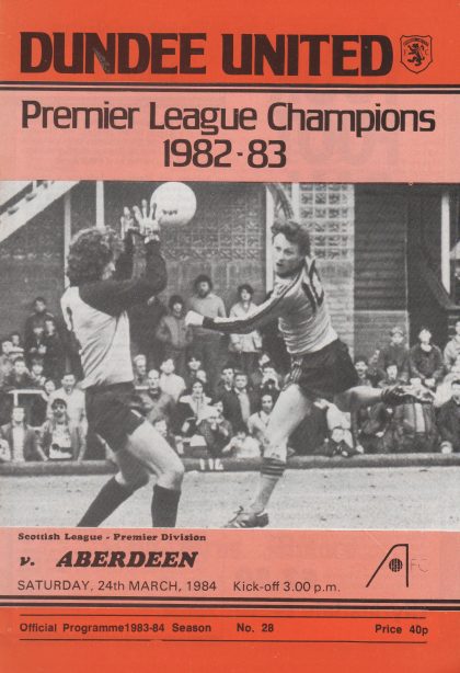 Dundee United v Aberdeen  24-Mar-1984
