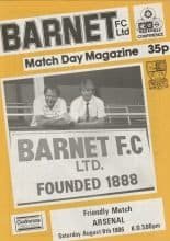 Barnet v Arsenal 09-Aug-1986