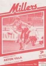 Rotherham United v Aston Villa 11-Aug-1984