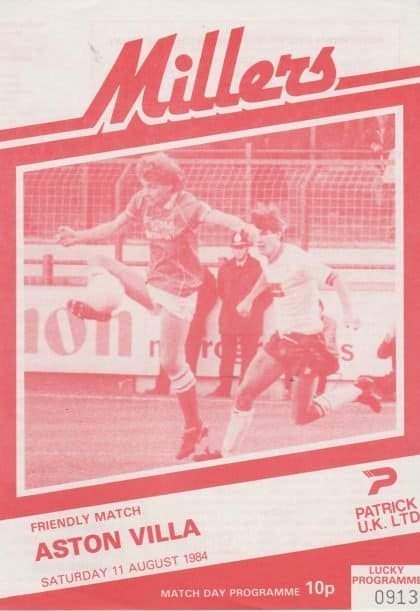 Rotherham United v Aston Villa 11-Aug-1984