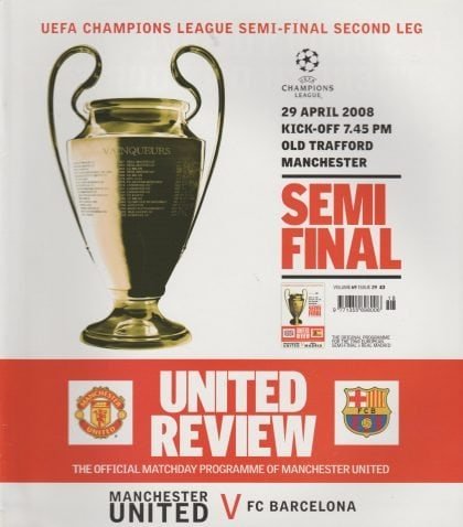 Manchester United v Barcelona  29-Apr-2008